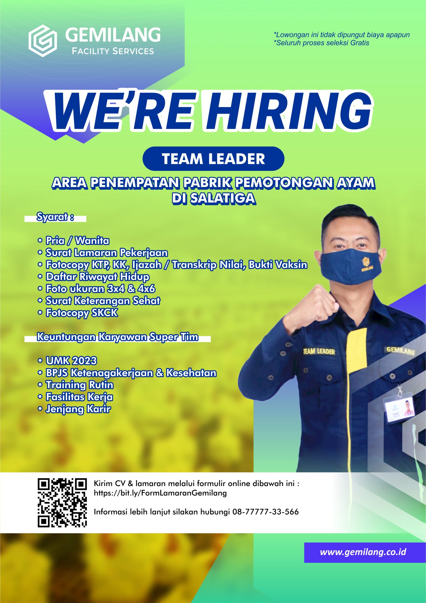Lowongan Pekerjaan - Team Leader Pokphand Salatiga